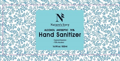 Label (Nature S Envy Alcohol Antiseptic 75  Hand Sanitizer  Label 500ml Page 001 Min Copy)